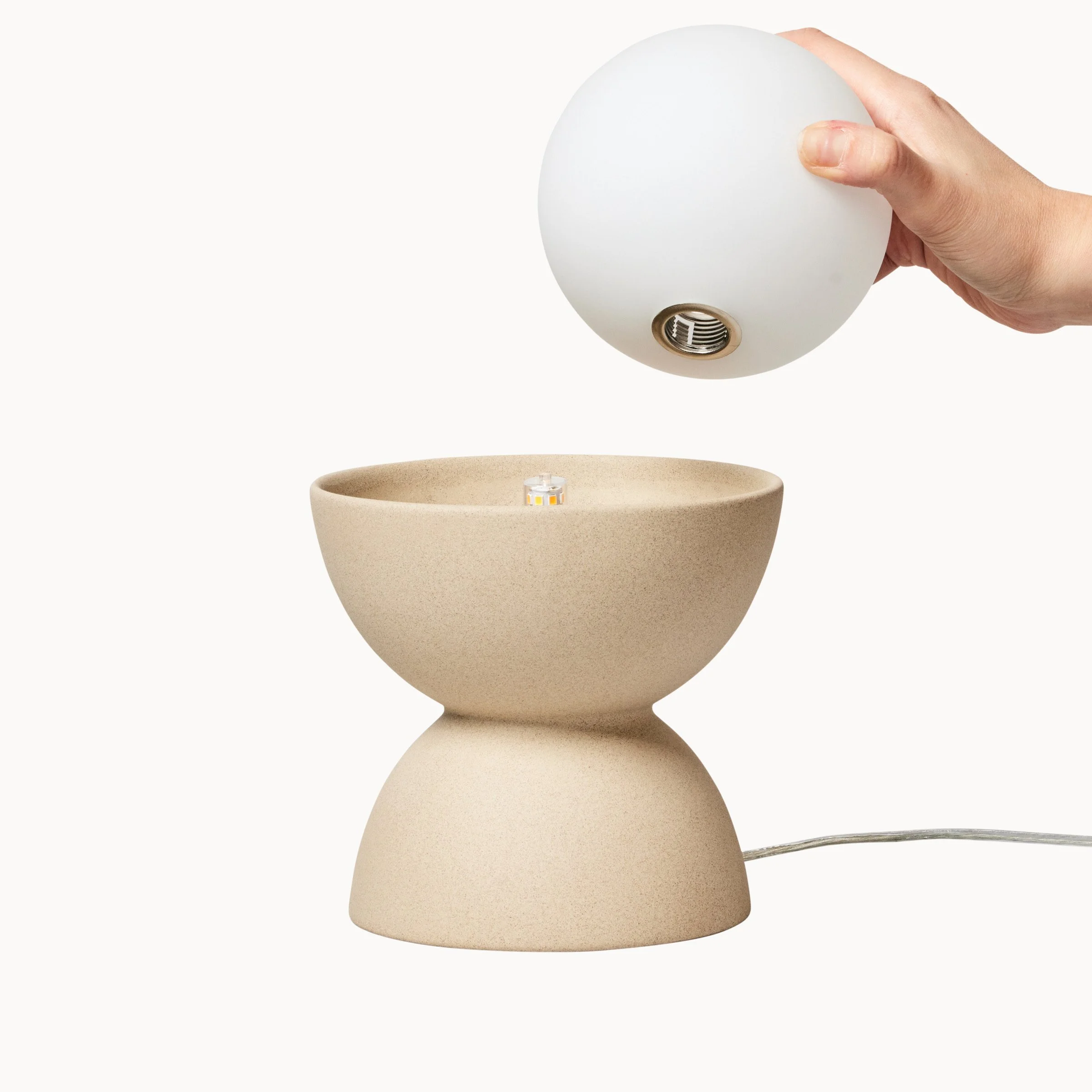 Stacked Table Lamp in Terracotta — Franca NYC
